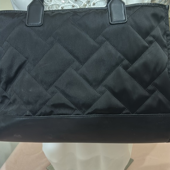 Kurt Geiger Black Quilted Tote with Gold Accent - Picture 6 of 7